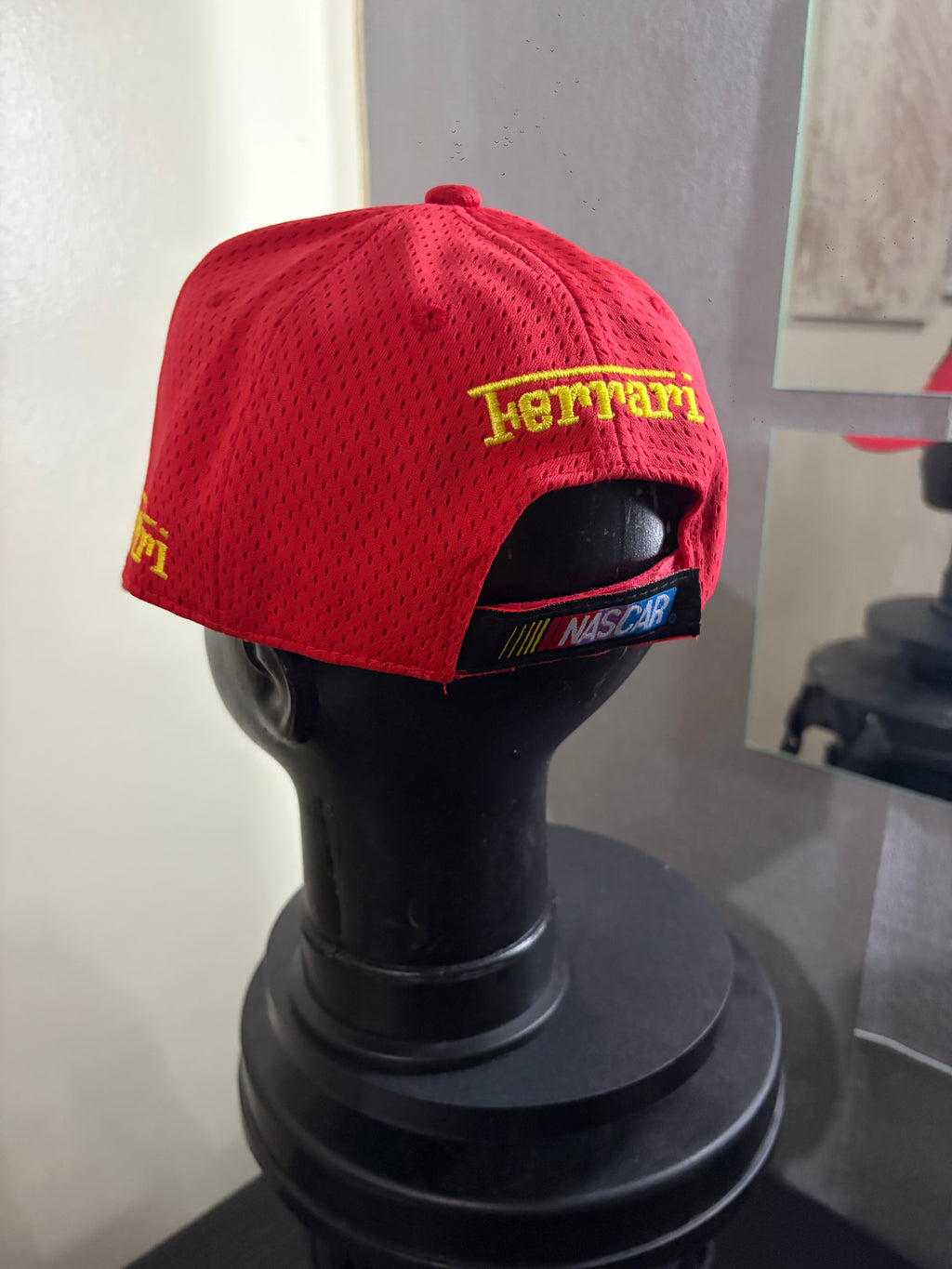 Ferrari Red Netted Snap Back