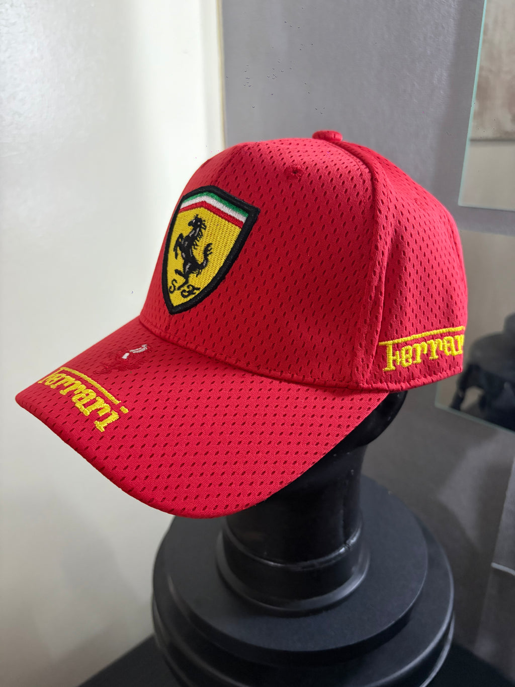 Ferrari Red Netted Snap Back