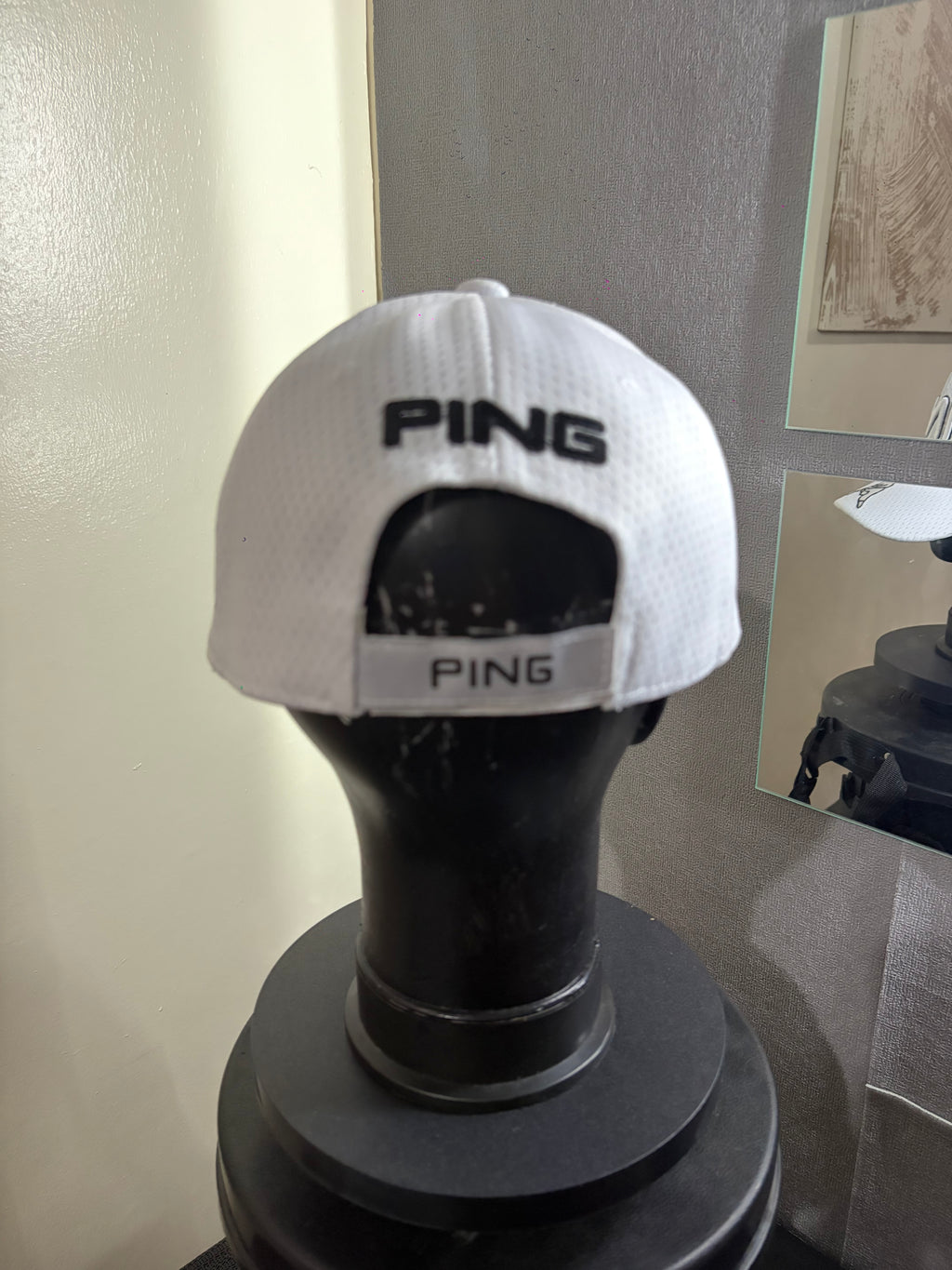 PING White Netted Cap