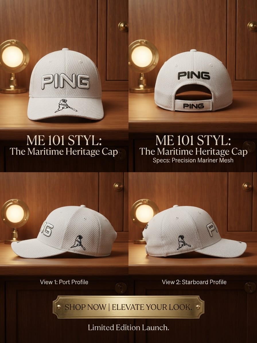 PING White Netted Cap