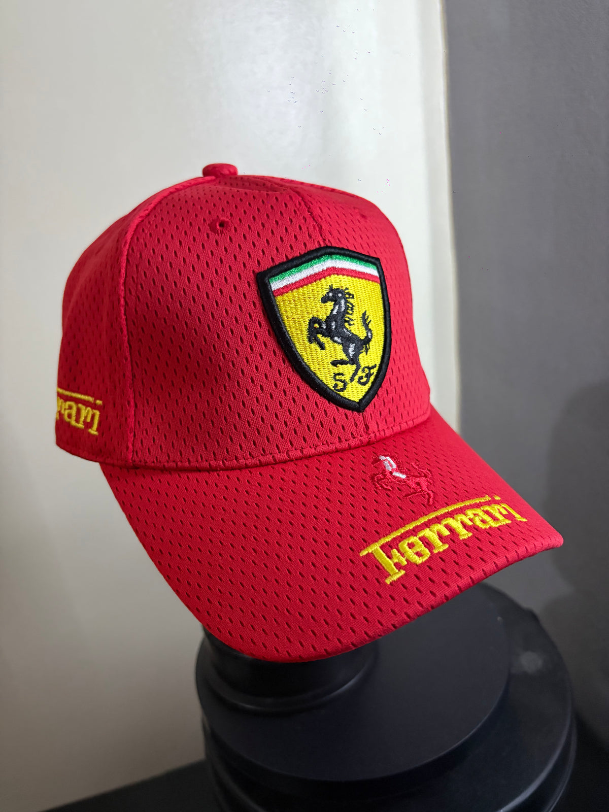 Ferrari Red Netted Snap Back