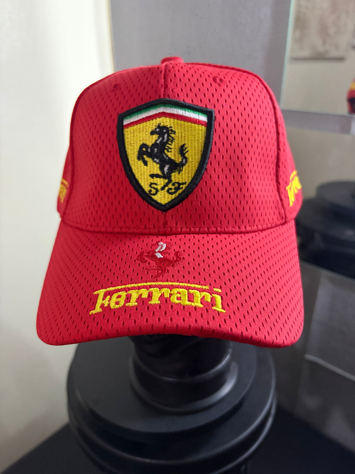 Ferrari Red Netted Snap Back