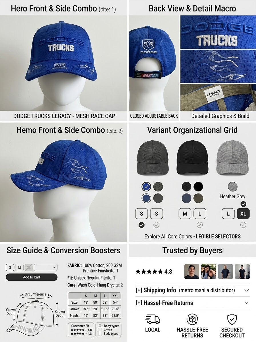 Dodge Trucks Snap Back Cap