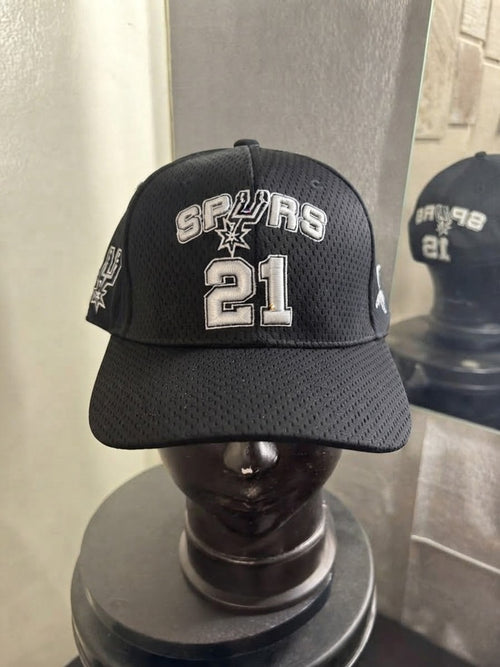 21 Spurs Black Netted Snap Back